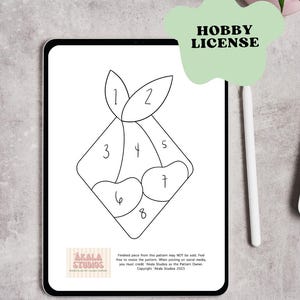 Cherry Stained Glass Pattern- Beginner Friendly HOBBY LICENSE