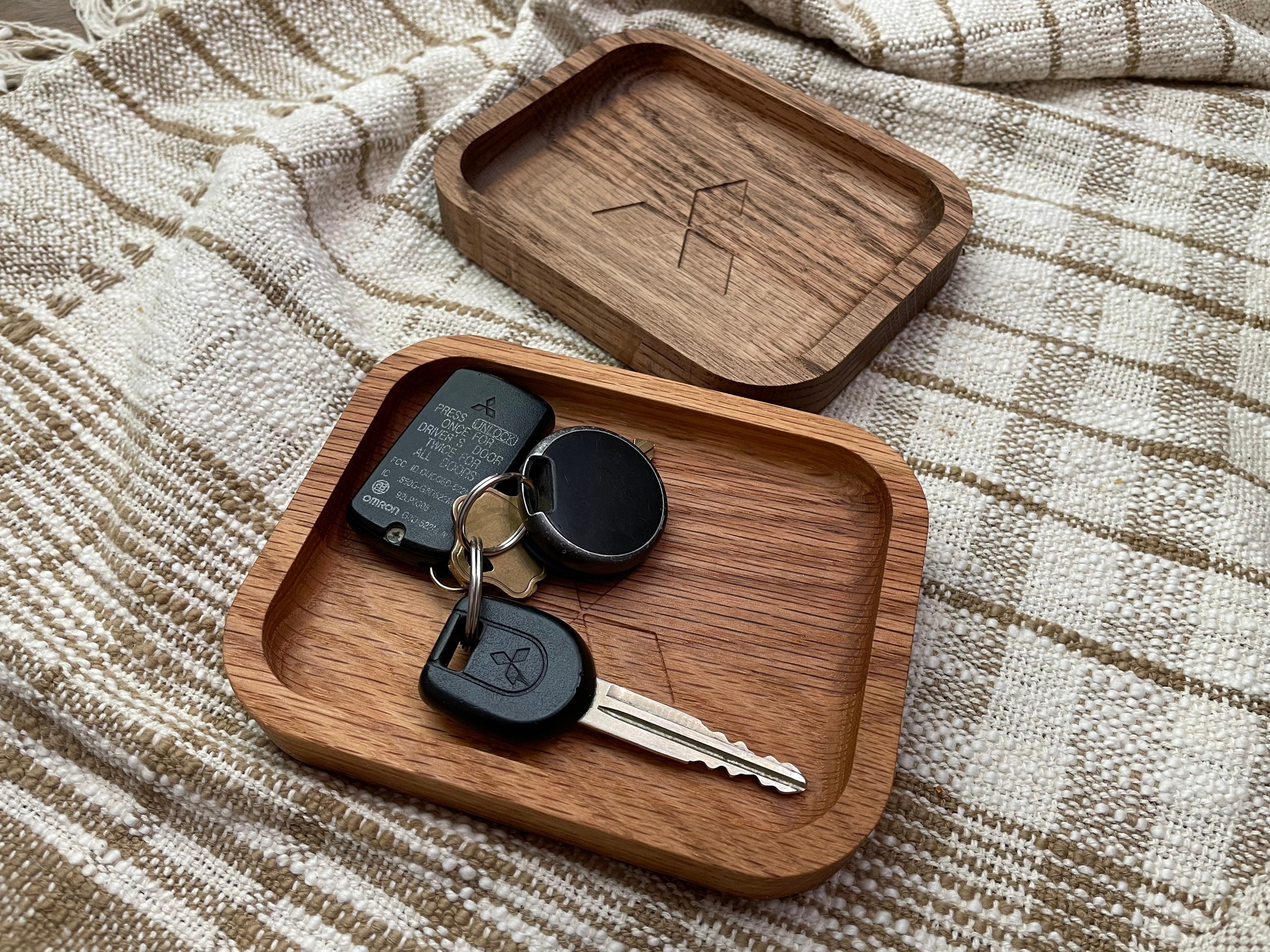 CUSTOM Car Key Holder Tray With Logo 