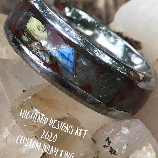 Inlay Ring - Etsy