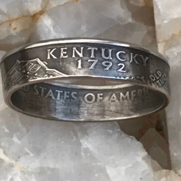 State Coin Rings made from Authentic United States Quarters.