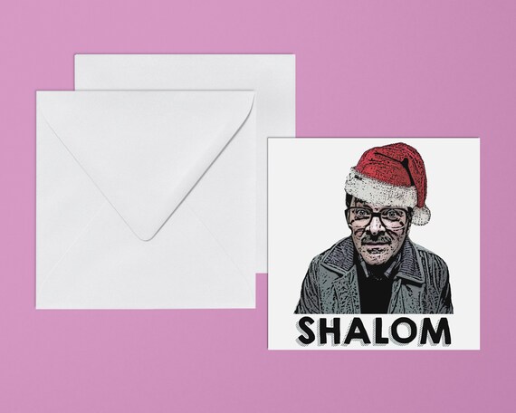 Shalom Friday Night Dinner Christmas Card Jim Shalom Meme Etsy