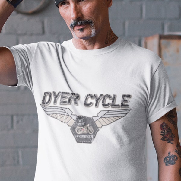 Dyer Cycle - We Ride Forever Unisex Heavy Cotton Tee