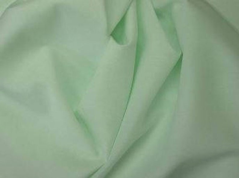 Imperial Batiste Heirloom Fabric 44 wide 6535/% PolyCombed Cotton Mint Light Mint Beige Lavender