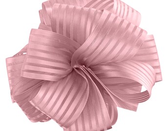 Pink Blush Amalina Double Face Satin Stripe Ribbon 1.5" Wide