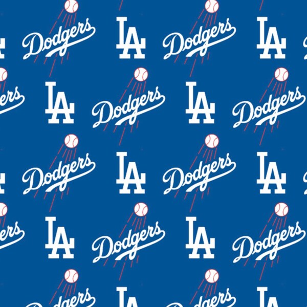 LA Dodgers 6642 MLB fabric 57” wide 100% cotton