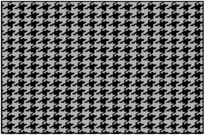 Black and Gray Houndstooth Fabric 45 wide 100/% Cotton