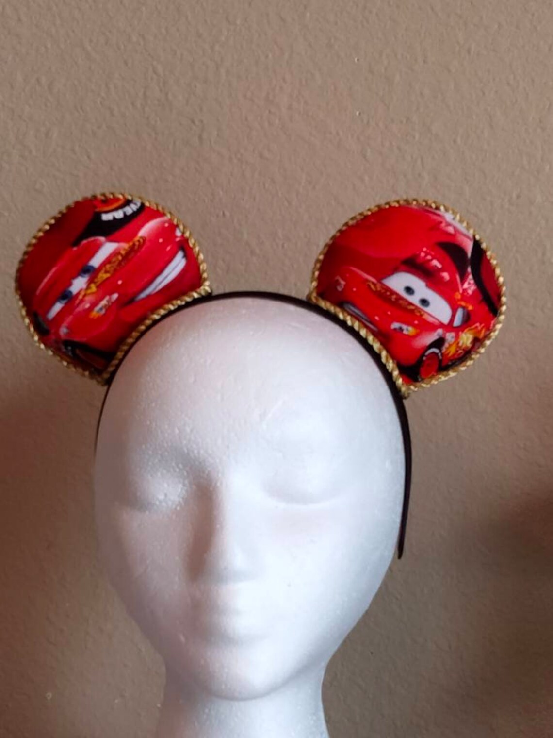 Lightning McQueen Cars Mickey Mouse Ears No Bow/Disney Etsy