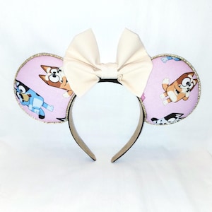 Bluey and Friends Themed Minnie Mouse Ears - Handmade - Ready to Ship