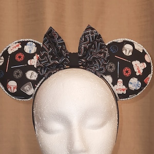 Light Side Vs. Dark Side Inspired Mouse Ears - Star Wars Fan Essential- READY TO SHIP