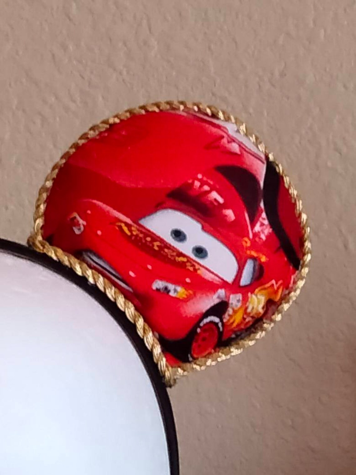 Lightning McQueen Cars Mickey Mouse Ears No Bow/Disney Etsy