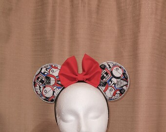 First Order Inspired Mouse Ears: Star Wars Cotton Headband