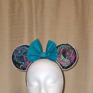 Villains Maleficent, Evil Queen, Ursula and Cruella Inspired Minnie Ears - Handmade - Ready to Ship