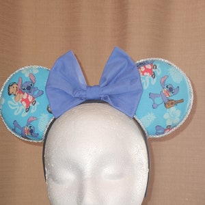 Lilo and Stitch Inspired Minnie Ears/Disney Inspired Lilo and Stitch Mouse Ears/READY TO SHIP