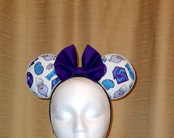 Ursula Inspired Minnie Mouse Ears - Handmade
