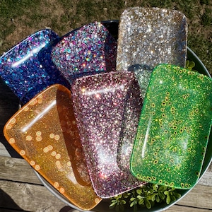Glitter Resin Trinket Dish