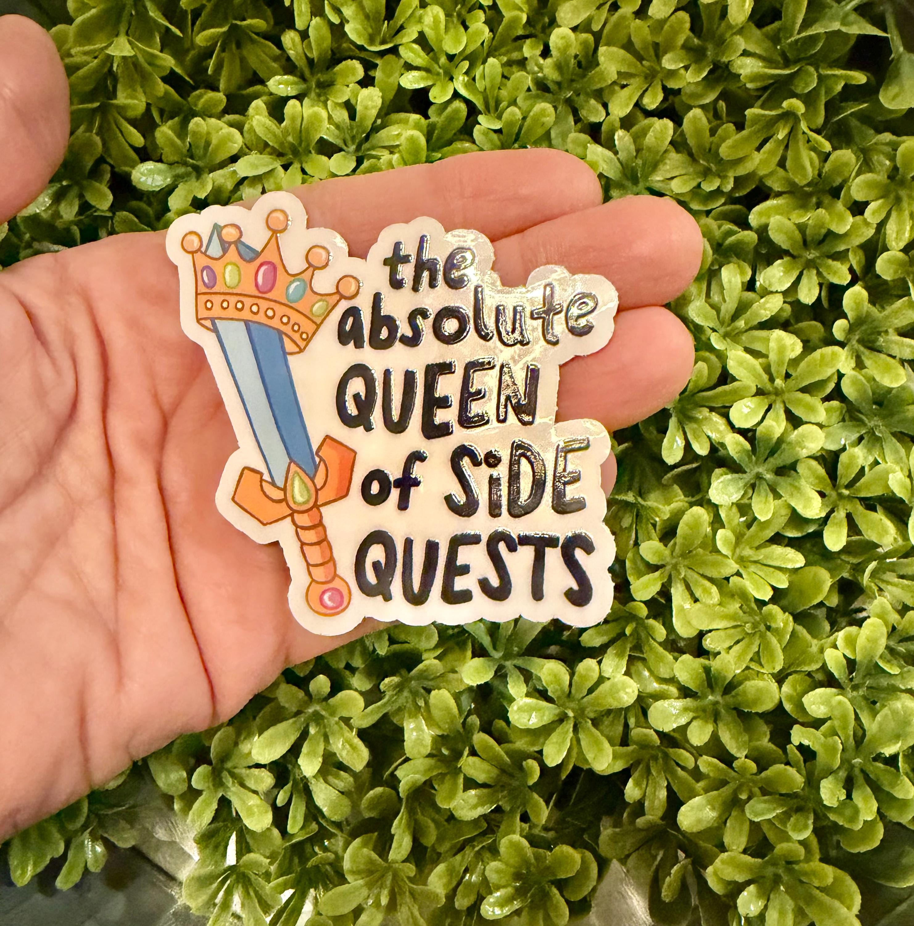 Side Quest Queen Sticker - Etsy