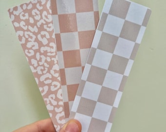 Marcador de livros laminado neutro