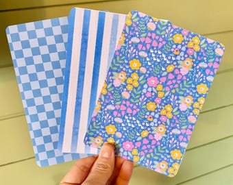 Encarte para Kindle em tons de azul vibrante