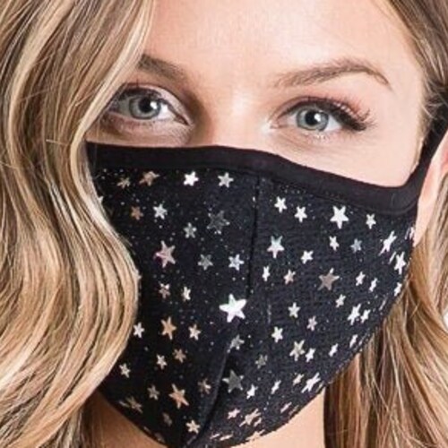FREE SHIPPING!! Handmade, Gift, Made in USA, Sequins Bling, fashion, unisex, washable and portable ,cute, luxury, face mask, cotton mask