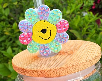 3D Printed Yellow Bear Straw Topper: Winnie the Pooh Charm