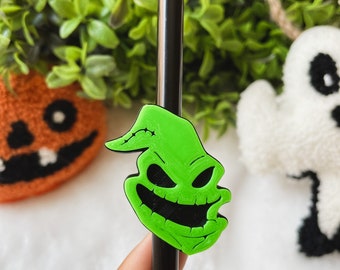 Oogie Boogie Straw Toppers, Disney straw Charms, Disney Straw Buddies, Halloween Straw Charms, Nightmare before Christmas straw topper