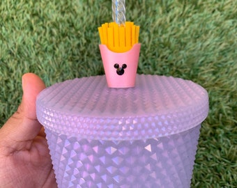 Food straw toppers, foodie straw charm, fries straw topper, straw toppers, straw charms, straw buddies, Disney food straw topper