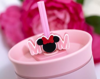 Disney Mother’s Day Straw Toppers, Disney straw Charms, mom Straw Charms, Minnie Mouse straw topper, Disney Mother’s Day gift