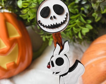 Nightmare Before Christmas Straw Topper, Jack Skellington, 3D Printed
