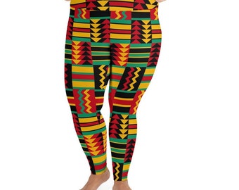 AOP Oriental Print Details about   High Waisted Yoga Leggings African Print Ethnic Print 