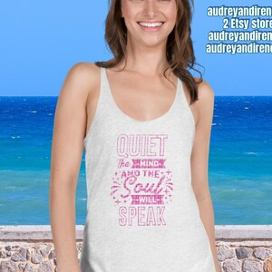 Soul Speak Universe Concsciousness Quote Women&#39;s Racerback Tank