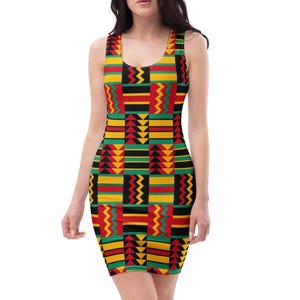 Kente Bodycon Dress - Etsy