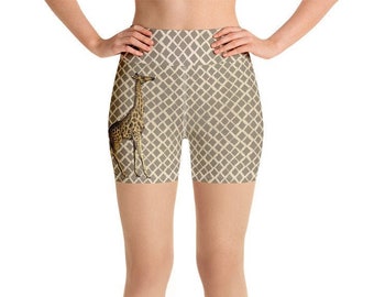 JiJingHeWang Giraffe Mens Casual Shorts Pants JiJingHeWang Giraffe Mens Casual Shorts Pants
