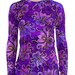 Purple Lotus Flower Grunge Women's Rash Guard - Etsy