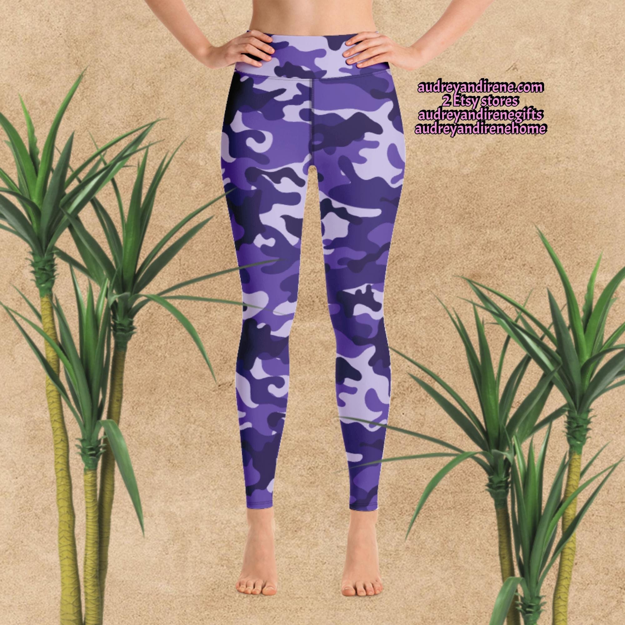 Purple Camo Leggings 