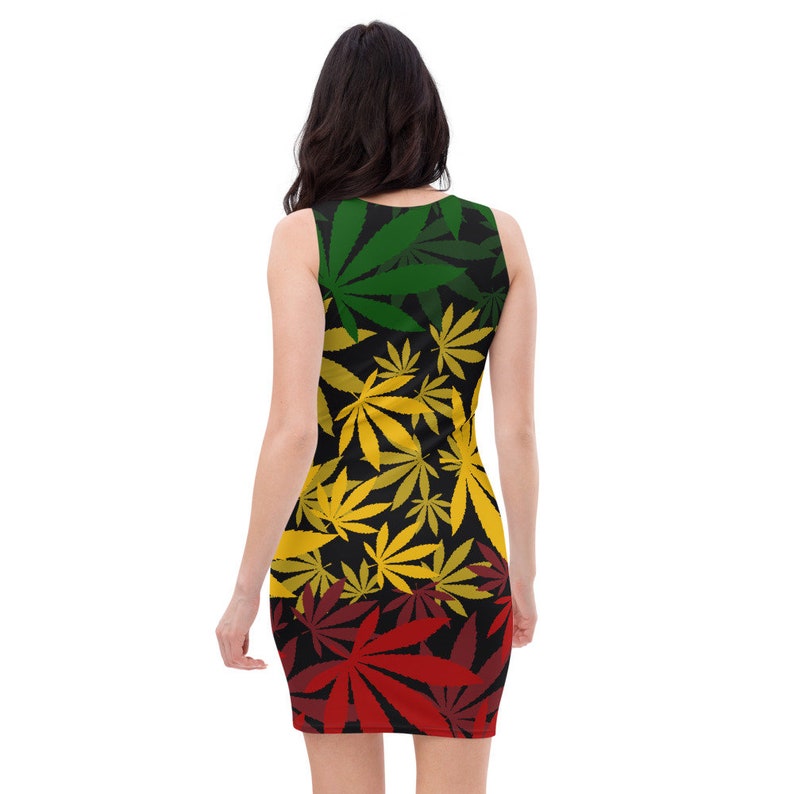 Reggae Leaf Rasta Dress