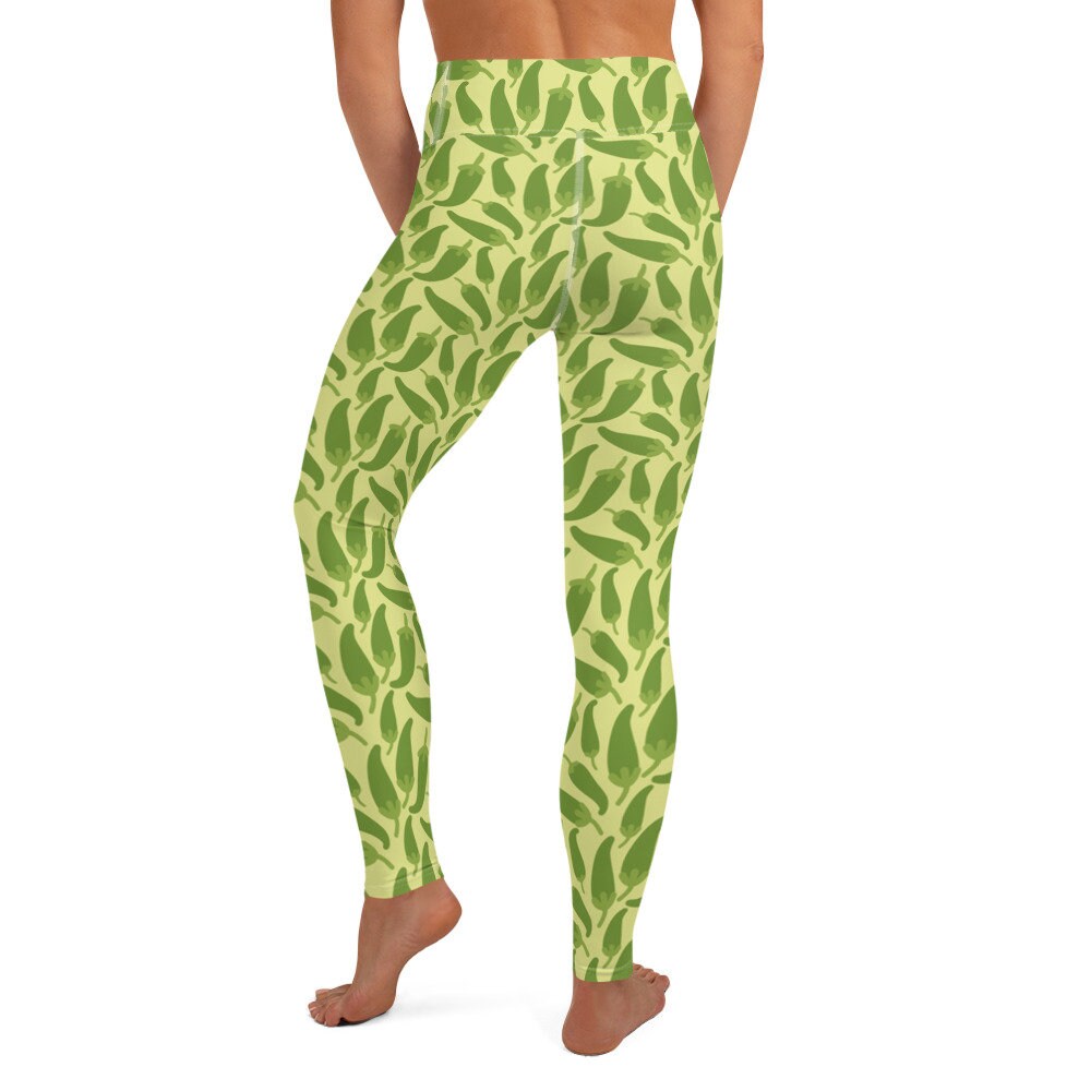 Jalapeno Peppers Green Yoga Pants Leggings Etsy