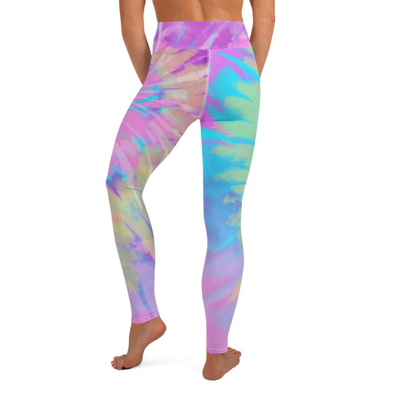 Pastel Tie Dye Yoga Pants Leggings - Etsy UK