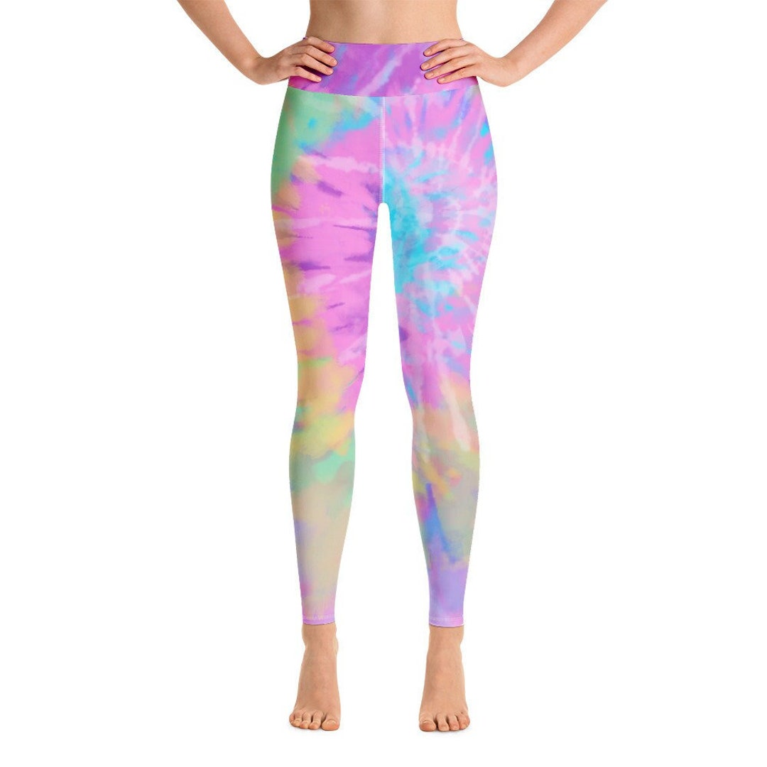 Pastel Tie Dye Yoga Pants Leggings - Etsy UK