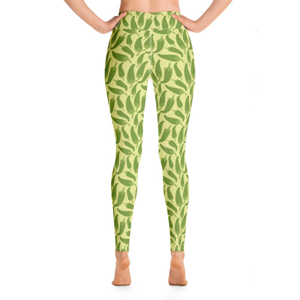 Jalapeno Peppers Green Yoga Pants Leggings Etsy