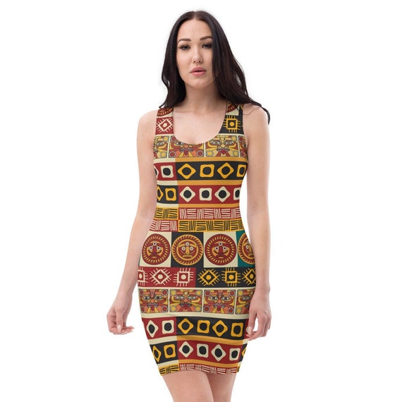 Aztec sales bodycon dress