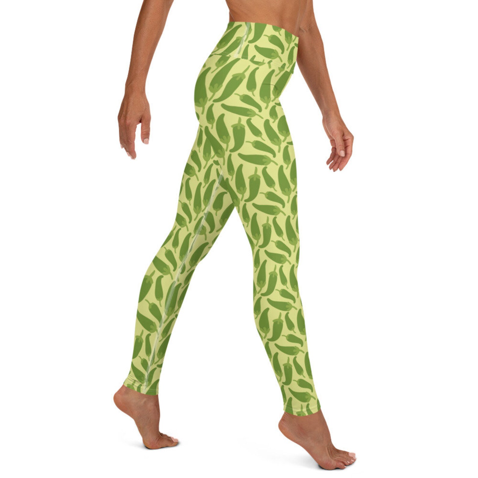 Jalapeno Peppers Green Yoga Pants Leggings Etsy