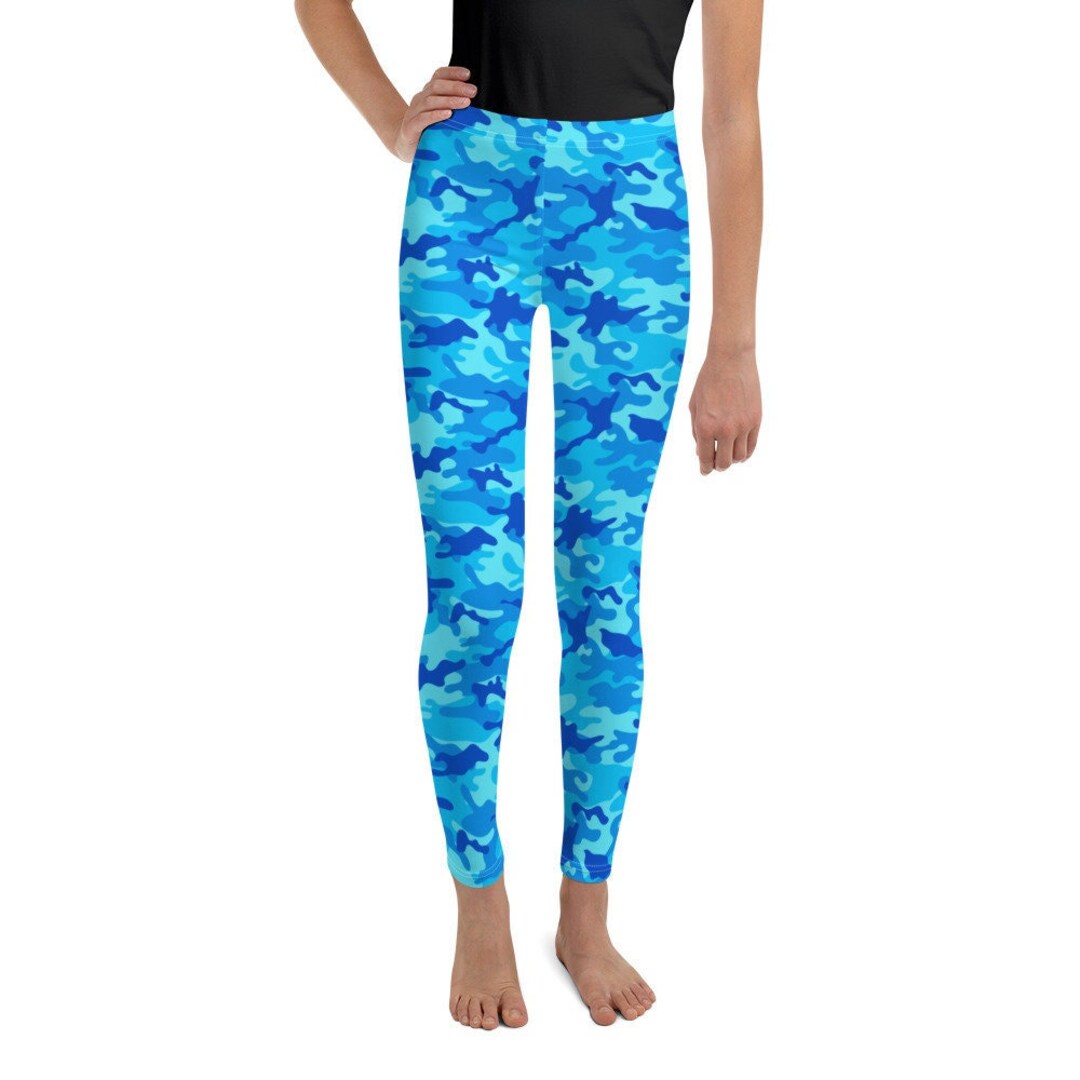 iEFiEL Kids Girls Camouflage Activewear Crop Top with Leggings Yoga Workout  Sportswear Lavender 6