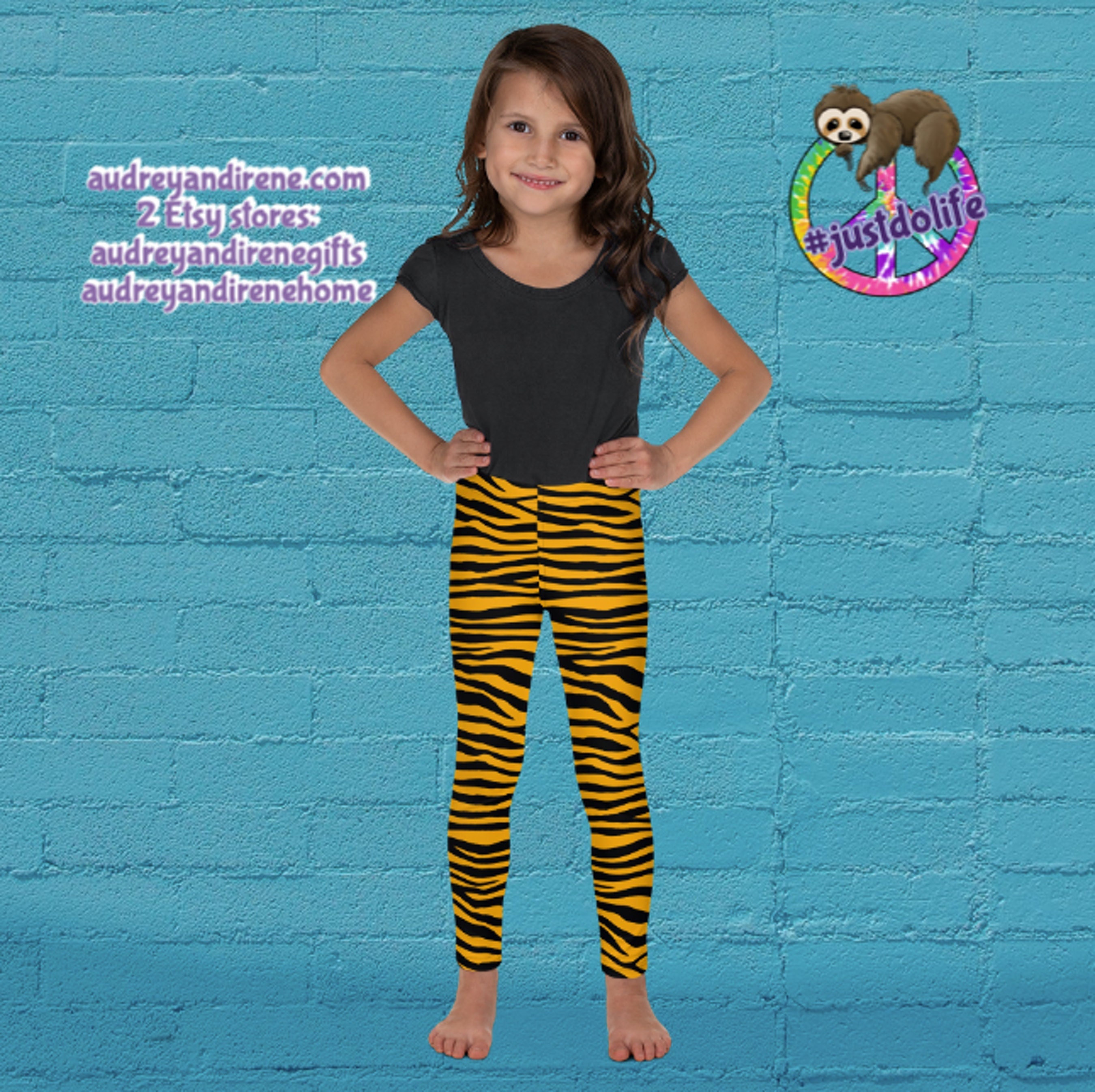 NEW Girls Thanksgiving Leggings, Kids Fall Pumpkin Leggings, Soft