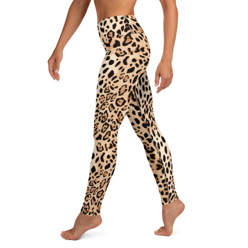 Leopard Spots Wildlife Yoga Pants Leggings Etsy