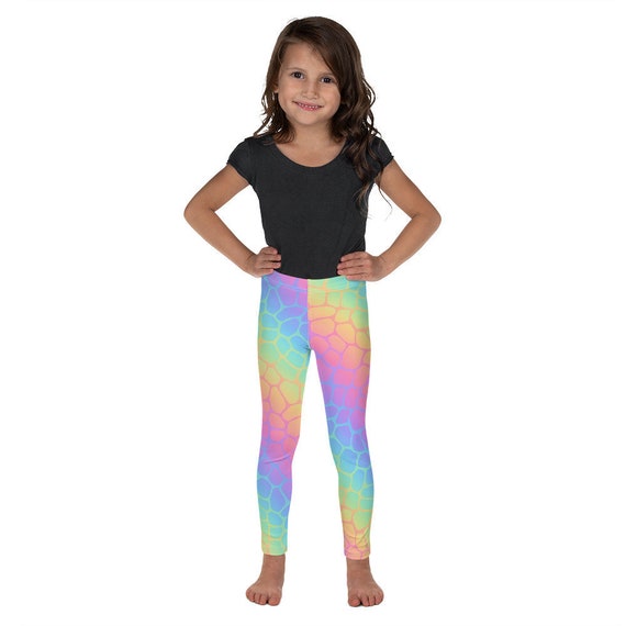 Pastel Rainbow Animal Print Kid's Leggings -  Canada