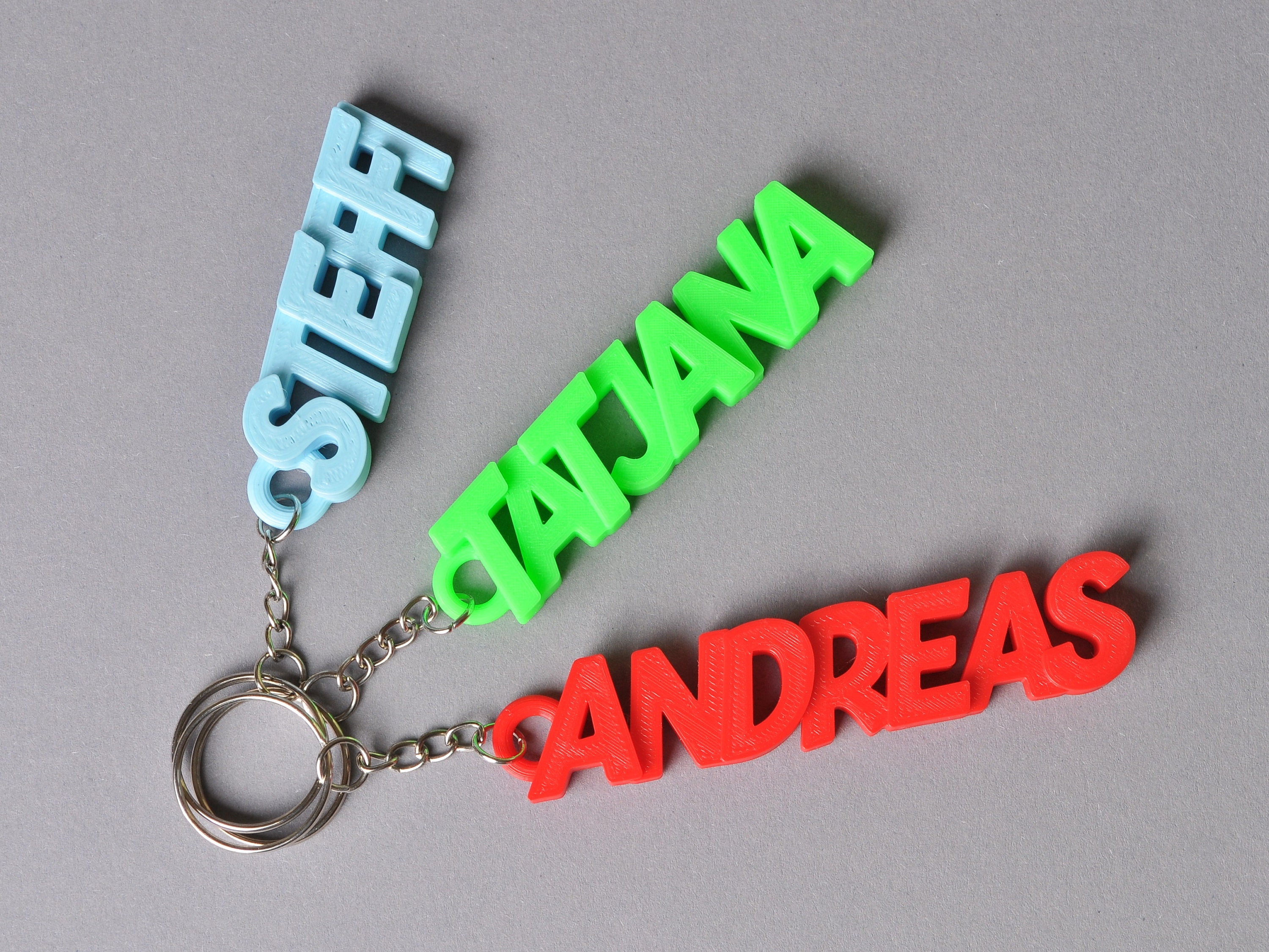 Keychain with your name Personalized 3D Printing PLA Etsy