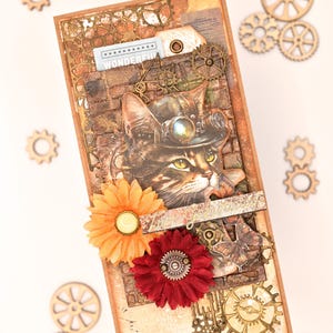 Vari biglietti di auguri di compleanno steampunk | Variazioni per donne e uomini