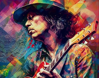 The King of Rock and Roll - Memphis Legend Digital Print for Music