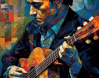 The King of Rock and Roll - Memphis Legend Digital Print for Music