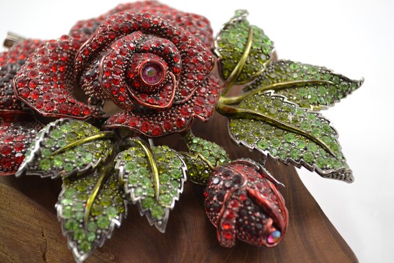 Unsigned Contemporary GIANT Dimensional Red Rose … - image 8